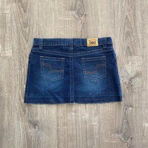 ☆ deadstock lei dark wash denim mini skirt ☆